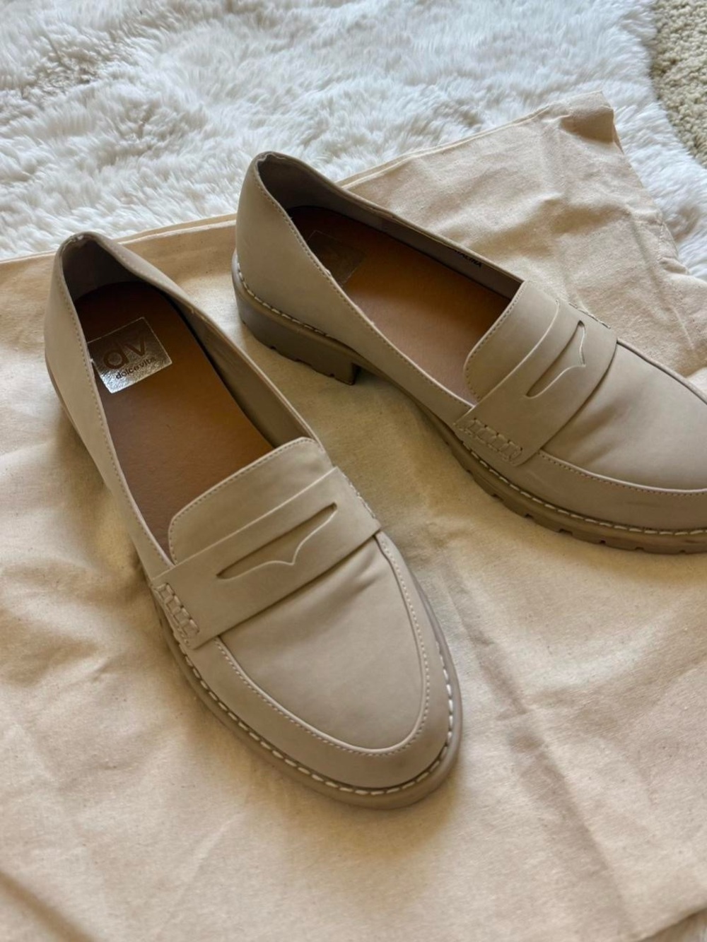 Beige women’s Dolce Vita Loafers